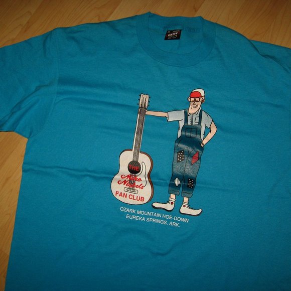 🎵 Ozark Mountain Hoe-Down 1980's Vintage T Shirt XL - Picture 1 of 4